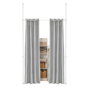 Tenda Oscurante Regolabile, Tende oscuranti per Interni, Tende Termiche Isolanti, 2 Pannelli, Grigio Chiaro,L (162-270) x A (199-285) cm, KLS12-HG