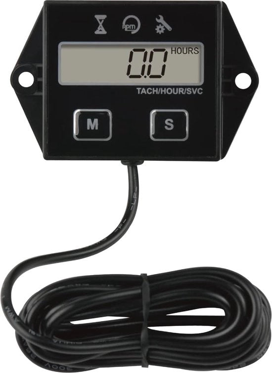 Contatore di Velocità Digitale e Tachimetro RPM per Motocarro, Trattore, Generatore, Compresseur d'Aria, Motocicletta e Trattore da Neve