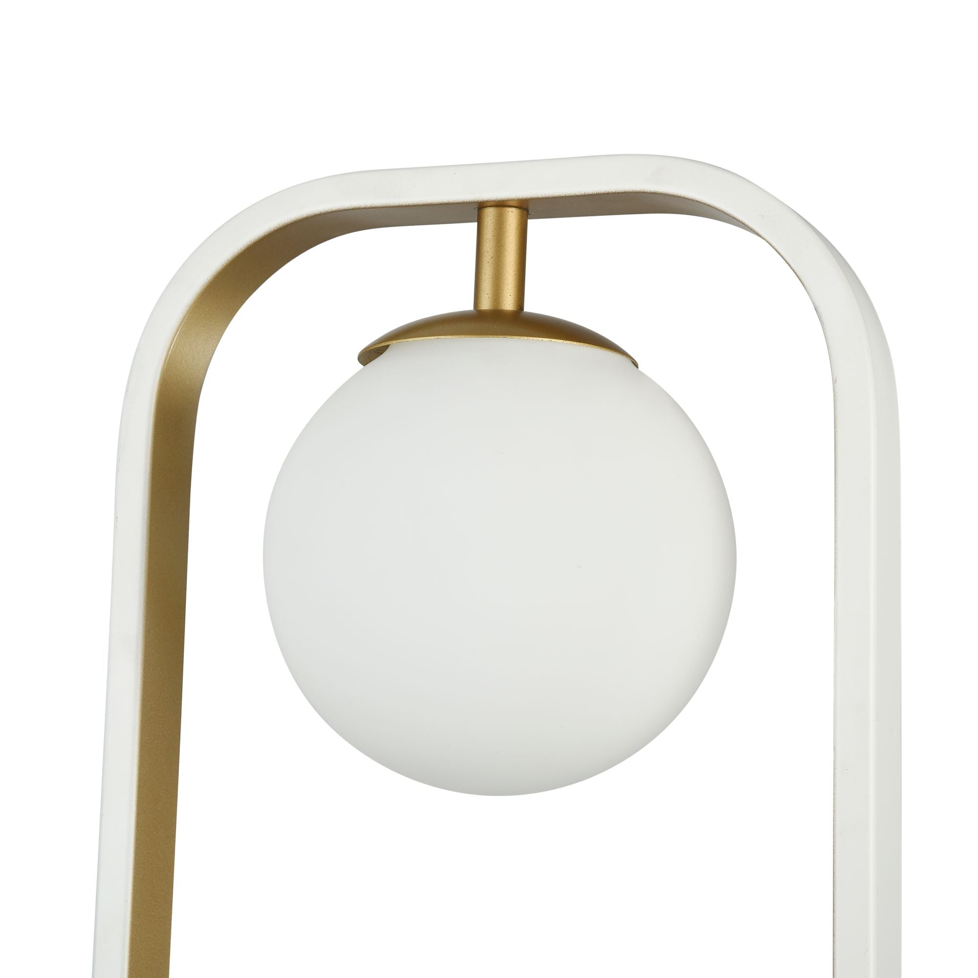 Lampada da parete Modern in Metallo Avola Bianco con Oro