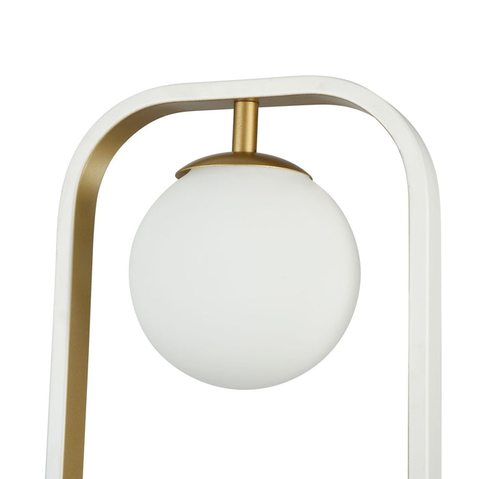 Lampada da parete Modern in Metallo Avola Bianco con Oro