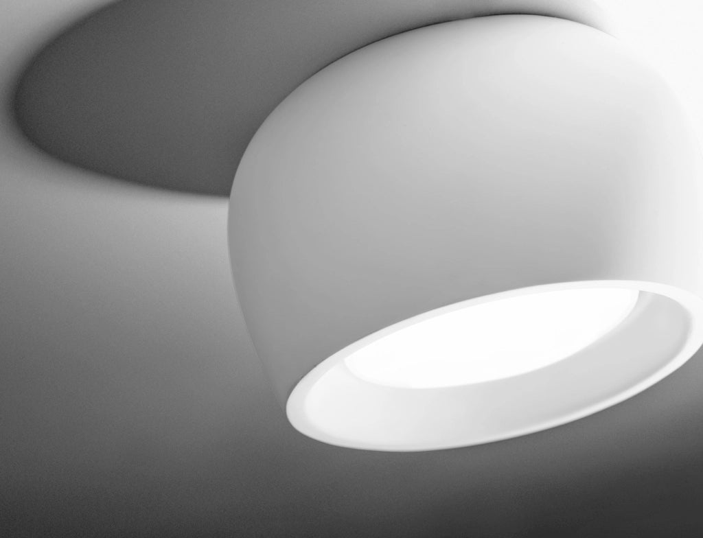 MYSIA lampada da Soffitto 1 Luce Bianca in gesso attacco GX53 11x11cm