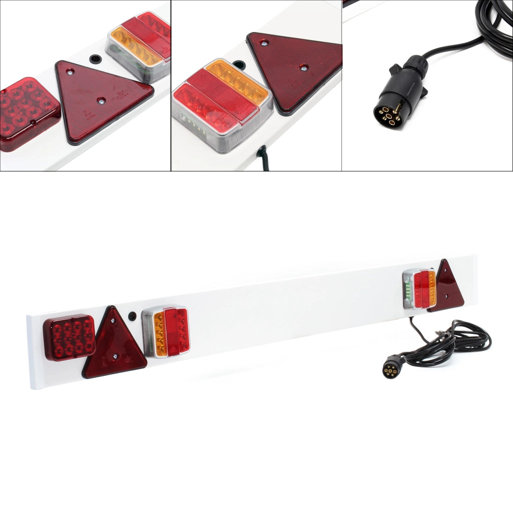 Barra portaluci a LED per rimorchio a 7 poli Con luci posteriori stop e frecce