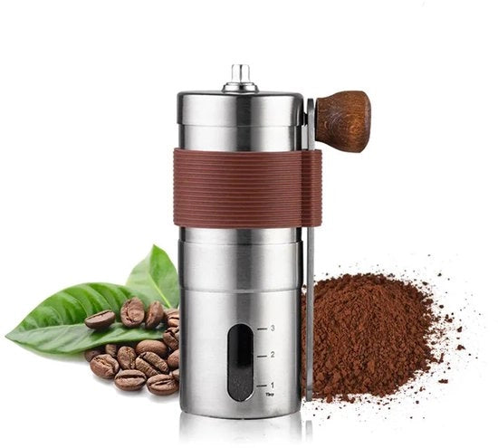 Caffettiera Manuale - Attrezzo Portatile - Macchina per Caffè in Acciaio Inossidabile - Per Uso Esterno e Interno - Qualità di Lusso - Compatta e Portatile