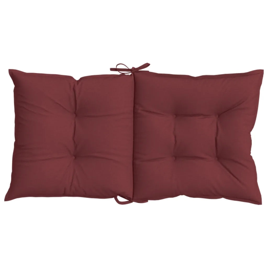 Cuscini Sedia Schiena Bassa 6 pz | Cuscini per sedie Rosso Vino M¨¦lange Tessuto