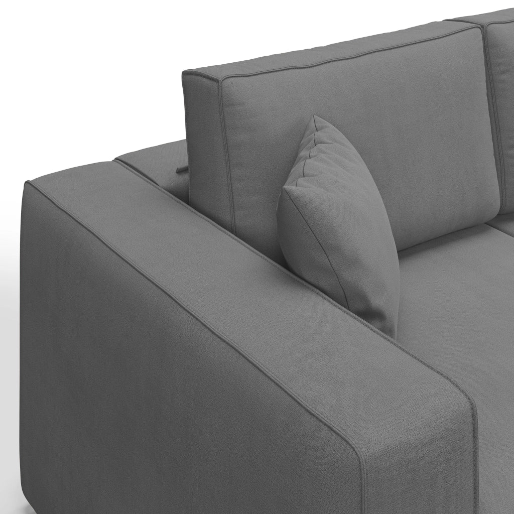 Morfeo Divano 3 sedute tessuto impermeabile 245 cm grigio