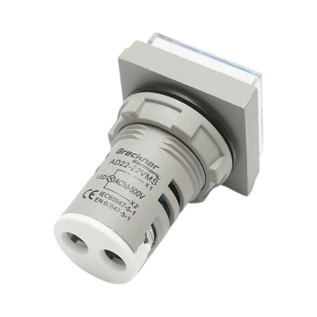 Indicatore digitale voltmetro a LED bianco 50-500V AC Ø 22mm Breckner Germany