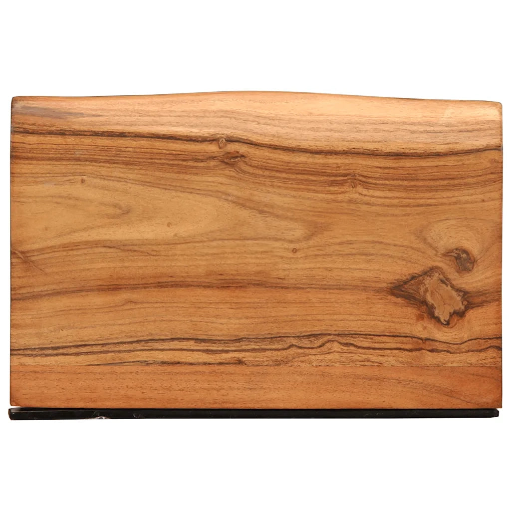 Mensole da Parete 2 pz 30x20x3,5 cm in Legno Massello di Acacia 373623