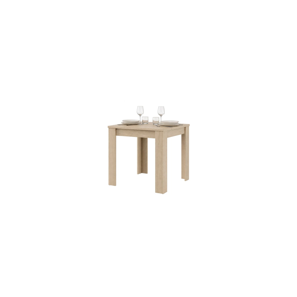 Trosa, Tavolo Fisso 4 Posti, 80x80x76h cm Marrone Rovere