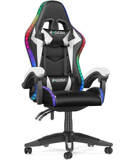 Sedia da gaming,  Sedia da gaming professionale con tecnologia LED RGB integrata, con poggiatesta, supporto lombare e braccioli