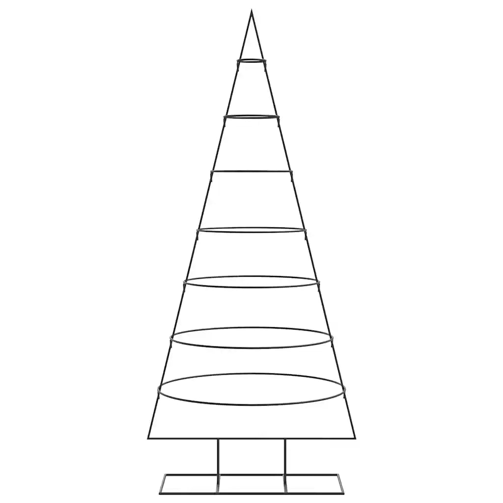 Albero di Natale Decorativo in Metallo Nero 180 cm 4018949