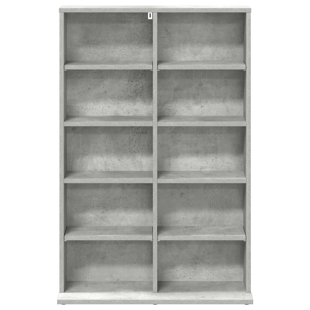 Mobile per CD Grigio Cemento 65 x 23,5 x 97,5 cm 8012680