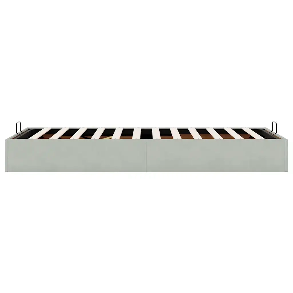 Struttura Letto Pouf Senza Materasso 90x190 cm Velluto 3310931