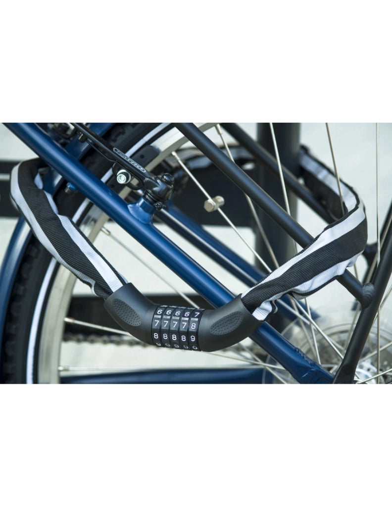 Antifurto Biker con catena a maglia quadra 6 mm, lunghezza 0,90 m, combinazione modificabile – THIRARD