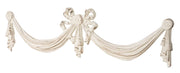 Biscottini SOPRAPORTA IN LEGNO FINITURA BIANCO ANTICATO L136XPR6XH37 cm Made in Italy