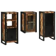 Set di mobili per il bagno 3 pcs Legno massello riciclato