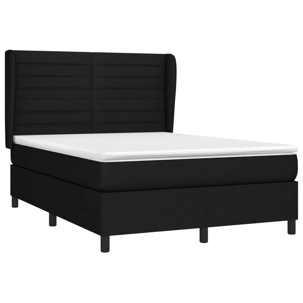 Giroletto a Molle con Materasso Nero 140x190 cm in Tessutocod mxl 122086