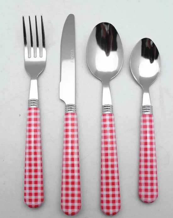 Set di utensili, lustra per specchio in acciaio inossidabile, resistente all'acqua del lavastoviglie / Salute e durata, 24 pezzi