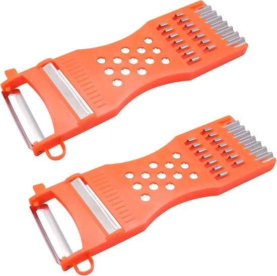 Set di utensili da cucina multifunzionali in plastica portatile per verdure, frutta, zucchine, patate, carote, formaggi, accessori da chef