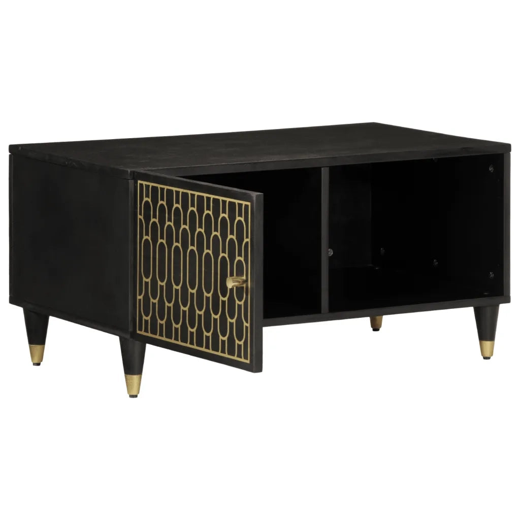 Tavolino da Salotto-Tavolino da soggiorno-Tavolo 80x50x40 cm Legno Massello di Mango 411792
