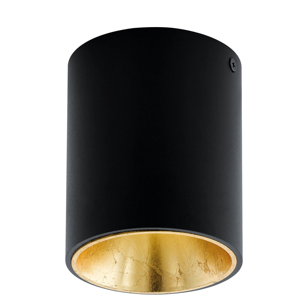Plafoniera Minimal Polasso Alluminio Nero Led Integrato 3,3W Ip20