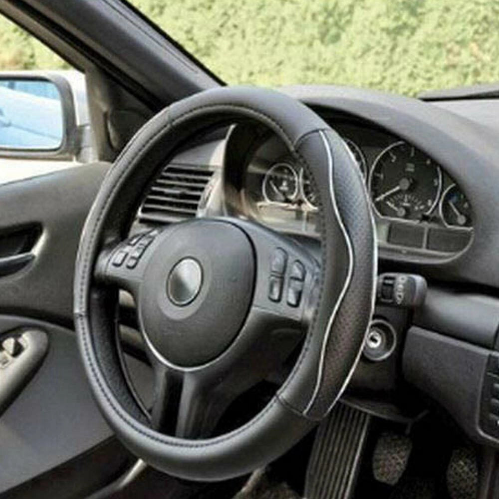 Coprivolante Universale Auto in Ecopelle Copertura Sterzo Macchina Camper 38cm