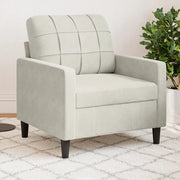 Poltrona-Poltroncina-Divano Sedia Crema 60 cm Velluto 912433