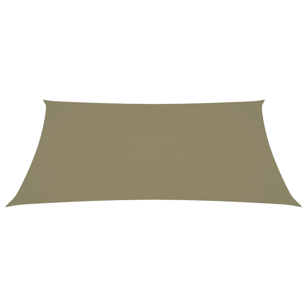 Vela ombreggiante/ombrellone rettangolare 6 x 7 m in tessuto Oxford beige 02_0009734