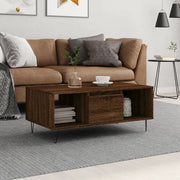 Tavolino da Salotto Rovere Marrone 90x50x36,5 cm in Multistrato 830595