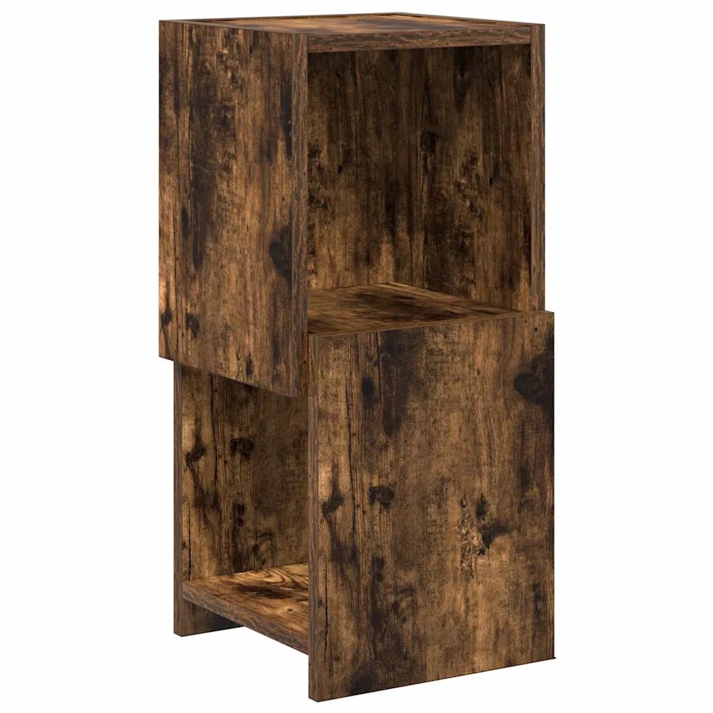 Mobile angolare 25,5x25x55cm Legno ingegnerizzato Rovere fumé 889825