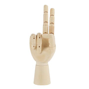 Manichino in legno - Riferimento artistico - 25,5 x 7,3 cm - Manichino con dita flessibili - Materiale in legno duro - Dimensioni: 25,5 x 7,3 cm