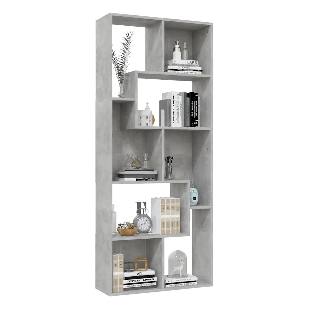 Libreria Grigio Cemento 67x24x161 cm in Truciolato cod mxl 33779