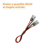 Alcapower Cavo di prolunga con connettori di giunzione per strisce LED COB 12-24V, larghezza PCB 10mm, lunghezza 100mm, set di collegamento rapido
