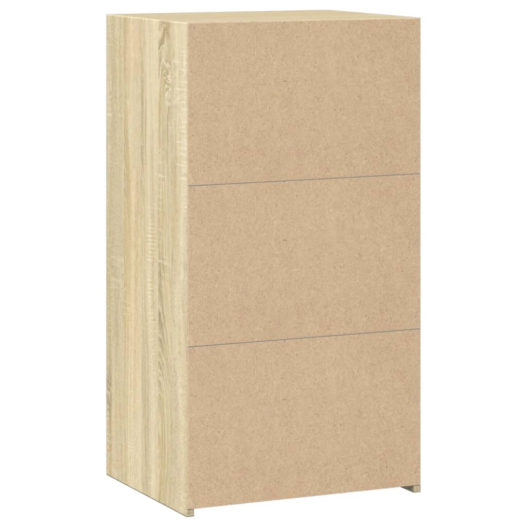 Credenza cassettiera cassettiera mobile contenitore organizer cucina soggiorno soggiorno Sonoma 50 x 41 x 93 cm derivati ​​del legno marrone 02_0031575