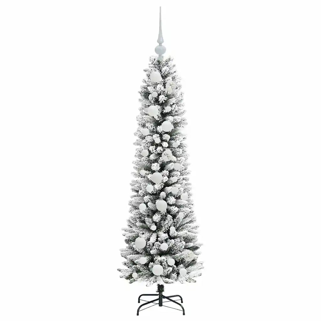 Albero di Natale | Decorazioni natalizie artificiale con 150 LED Bianco 120 cm