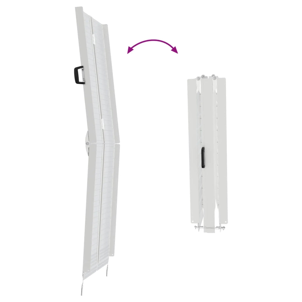Rampa per sedia a rotelle 270 kg Argento 270 kg Alluminio 42021098