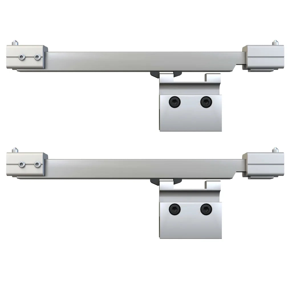 Porta Scorrevole Fermi Vetro ESG e Alluminio Argento 76x205 cm 288055