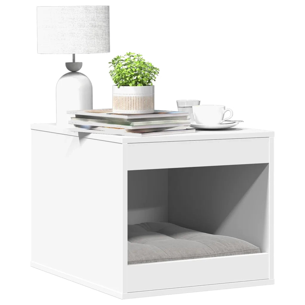 vidaXL Recinto Lettiera Gatti Bianco 47x59x42 cm in Truciolato