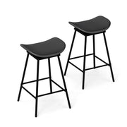 Set di 2 sgabelli da bar girevoli 43 x 45 x 71,5 cm comfort eccezionale similpelle nera 20_0014189
