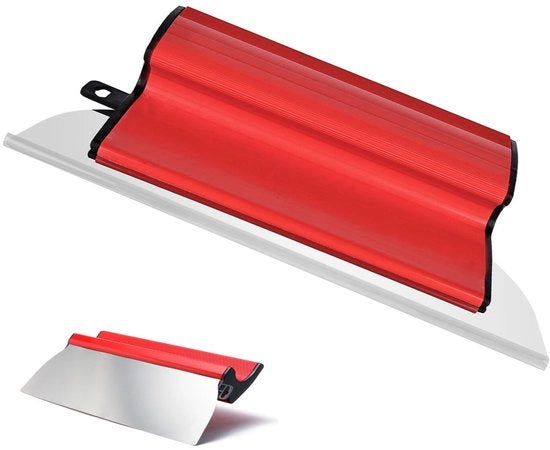 Spatola per stucco in acciaio inossidabile - Spatola per intonaco per pareti - Spatola per stucco - Spatola per vernice - Strumento per finitura liscia - 25 cm con manico in ABS
