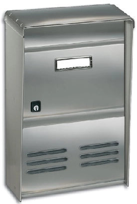 CASSETTA POSTALE DUBLO RIVISTE C/TETTO INOX DR2E CM.26X37,5X