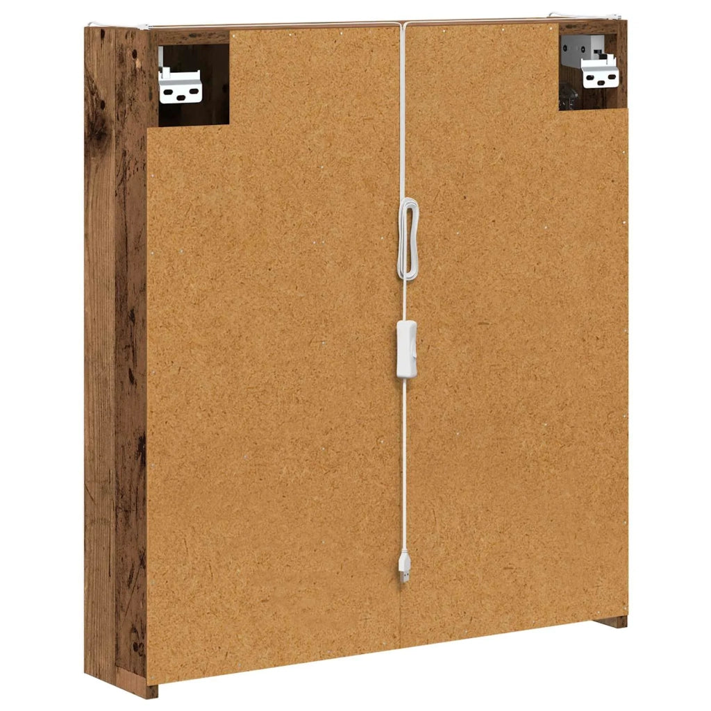 Mobiletto per specchio da bagno Legno vecchio