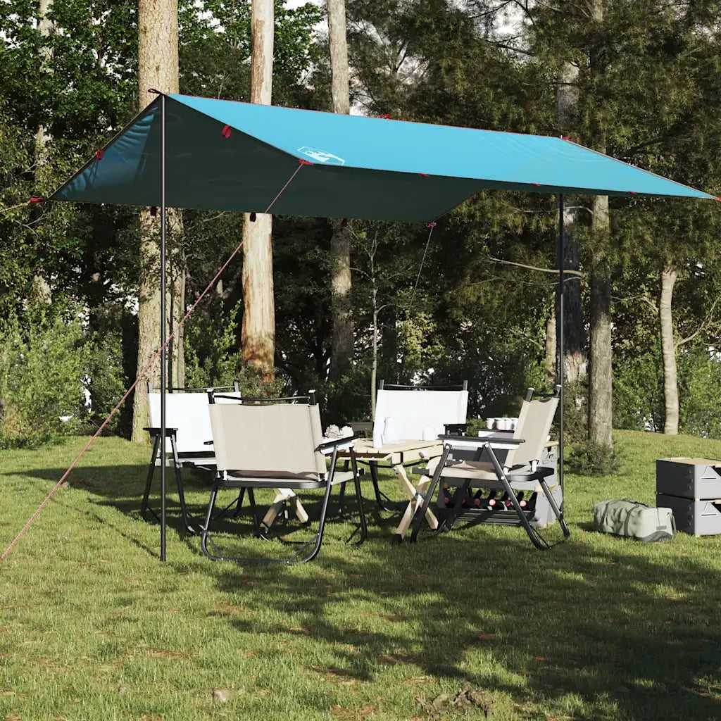 Telone da campeggio | Tenda da campo Blu 360x294 cm Impermeabile