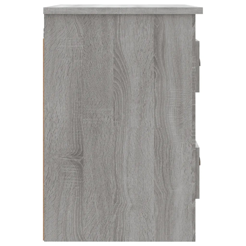 Comodino | Armadio da Notte | Mobiletto da notte a Parete Grigio Sonoma 41,5x36x53 cm