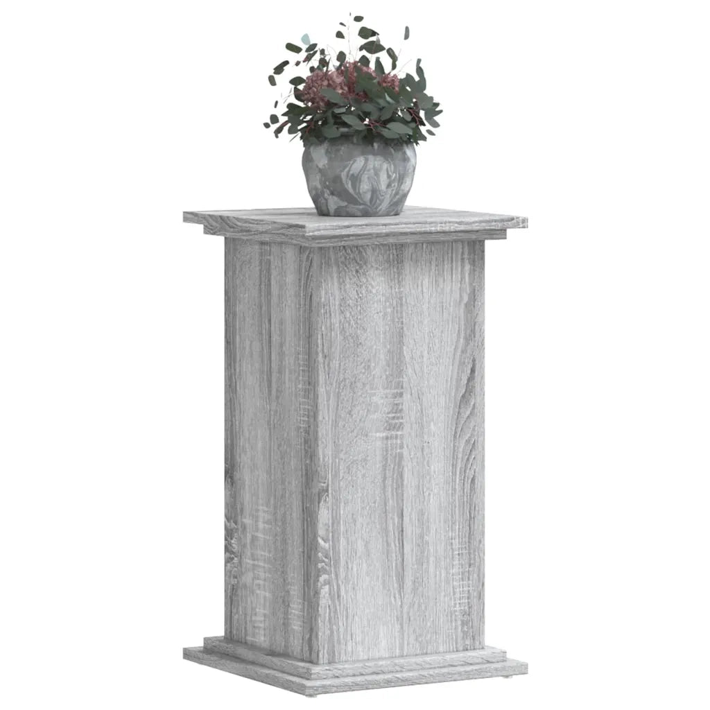 Supporto per Piante Grigio Sonoma 33x33x60 cm Legno Multistrato 852965
