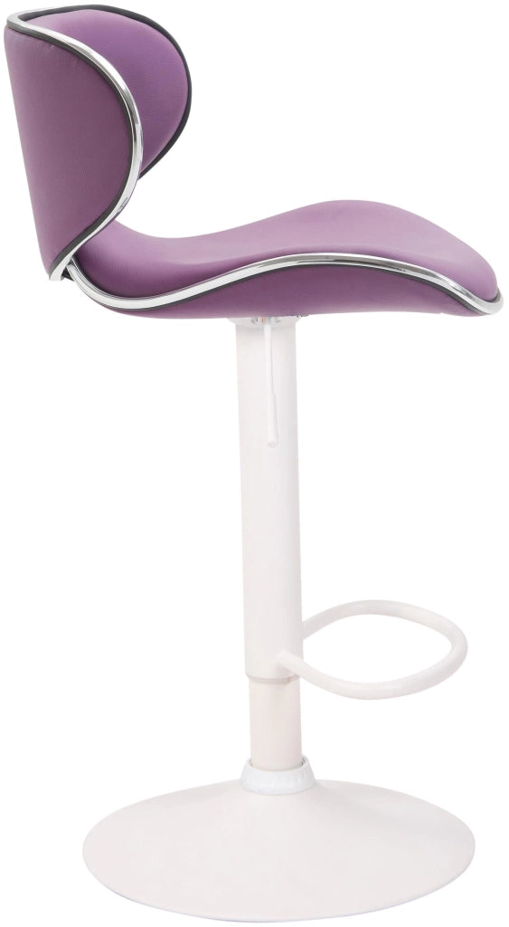 Set 2x Sgabelli LAS VEGAS V2 in similpelle viola,bianco