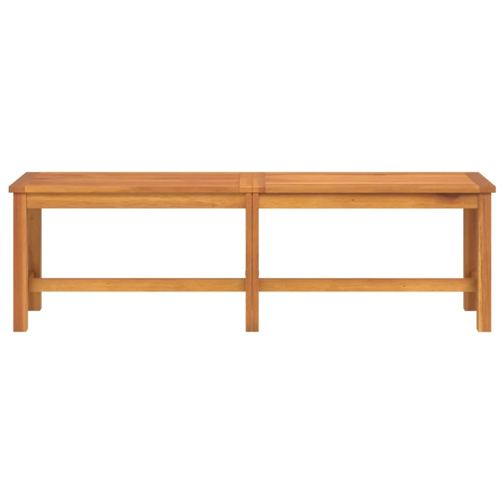 Panca da giardino mobili da esterno terrazza 150 x 35 x 45 cm legno massello di acacia 02_0011257