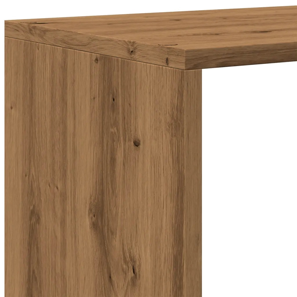 Libreria 3Ripiani Rovere Artigianale 123x29x123cm in Truciolato 857993