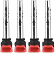 Bobine di Ricambio 4 Pezzi - Codice OEM 06E905115E - Materiale Plastica - Dimensioni 18x7 cm - Adatto per 2.0T/3.2L - 100% Nuovo - Bobina di Accensione
