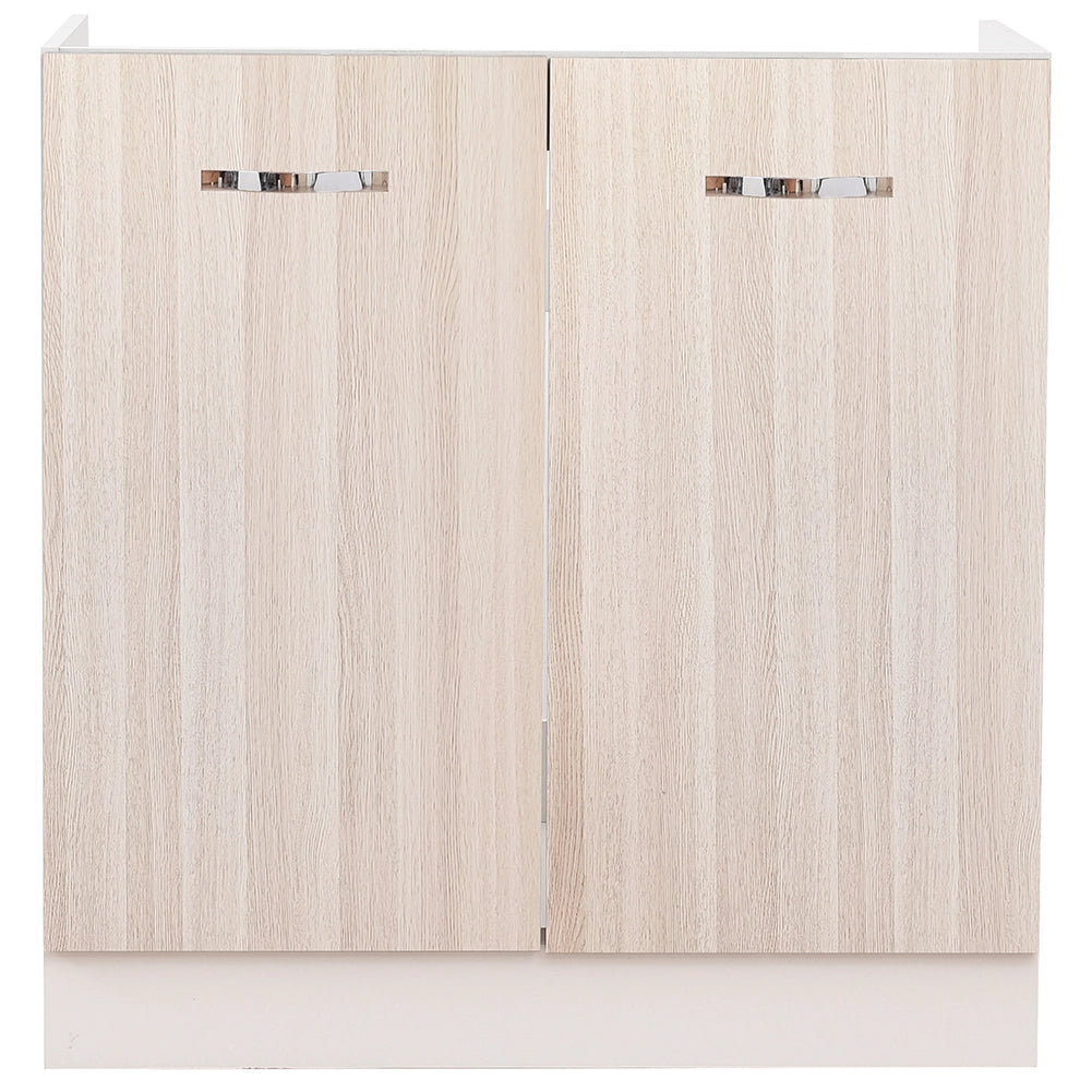 Mobile Sottolavello Cucina Componibile Mobiletto Legno Colore olmo con 2 Ante