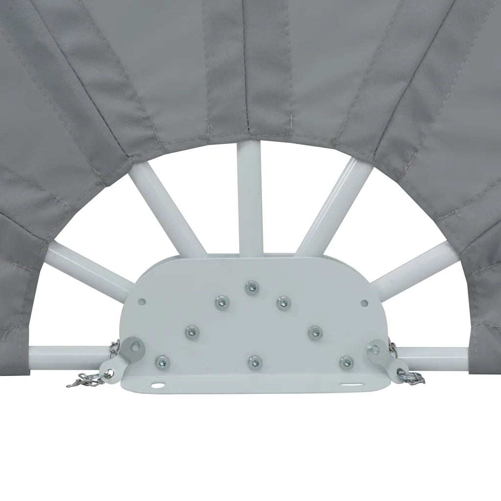 Tenda Laterale per Terrazza Pieghevole Grigio 160 cm